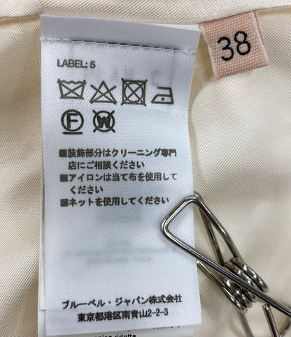 美品 PLAN C フラワー刺繍スカート 41.GOCAE53FHZTC105 レディース SIZE 38 プラン シー