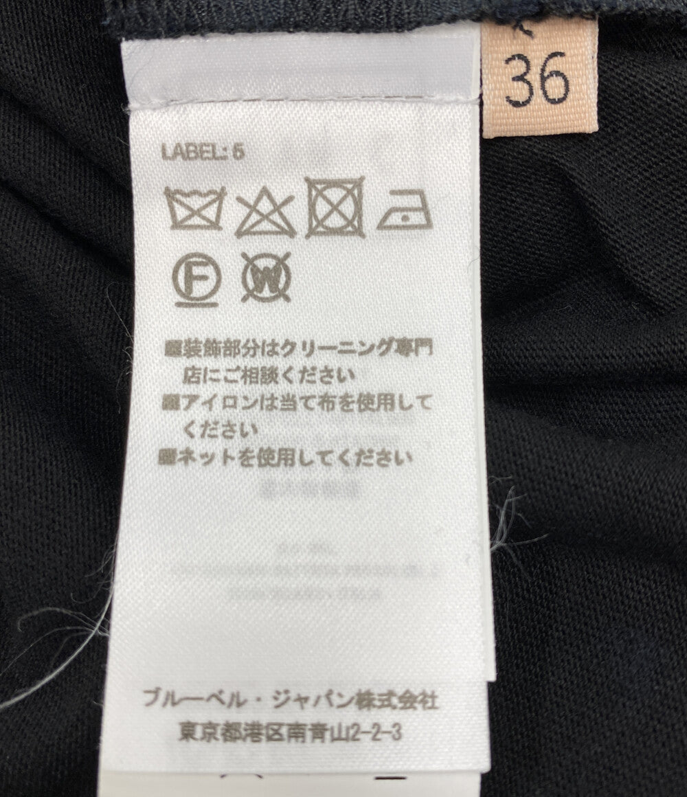 美品 PLAN C 長袖ワンピース アシンメトリーワンピースドレス 41.ABCAF09KHZTV027 レディース SIZE 36 プラン シー