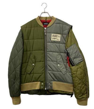 DIESEL ナイロン中綿ジャケット W-koslov Paneled Padded Jacket メンズ SIZE M ディーゼル