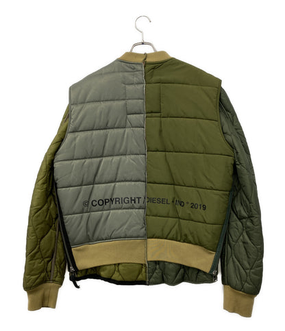DIESEL ナイロン中綿ジャケット W-koslov Paneled Padded Jacket メンズ SIZE M ディーゼル