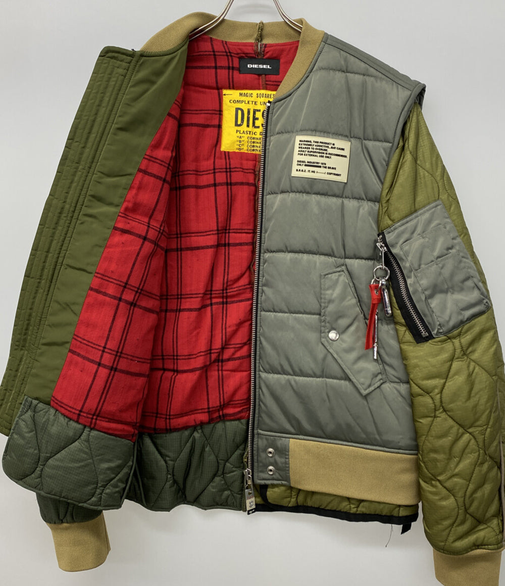 DIESEL ナイロン中綿ジャケット W-koslov Paneled Padded Jacket メンズ SIZE M ディーゼル