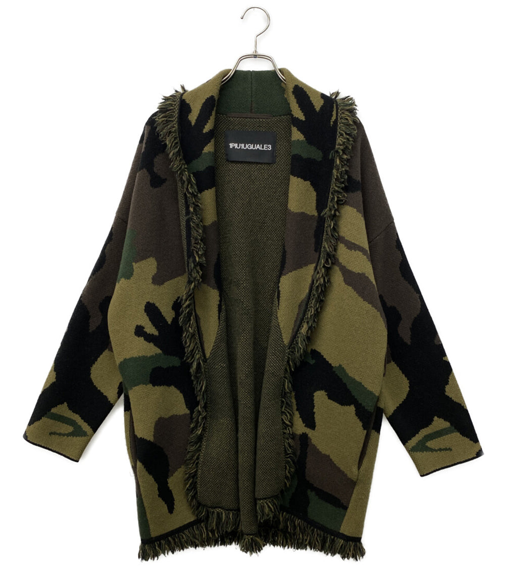 1PIU1UGUALE3 カモフラージュ柄ガウンコート MRK157 WCA022 メンズ SIZE 6 ウノピュウノウグァーレトレ