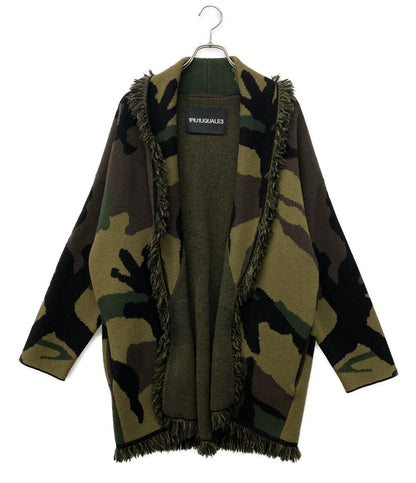 1PIU1UGUALE3 カモフラージュ柄ガウンコート MRK157 WCA022 メンズ SIZE 6 ウノピュウノウグァーレトレ