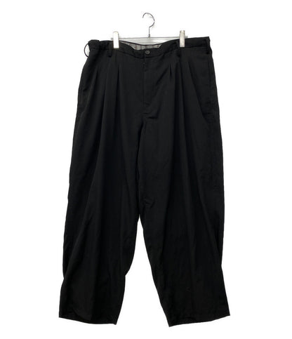 Y's for men ワイドパンツ WOOL GABARDINE 12 TUCK PANTS 2026AW MW-P02-100 メンズ SIZE 3 ワイズ フォー メン