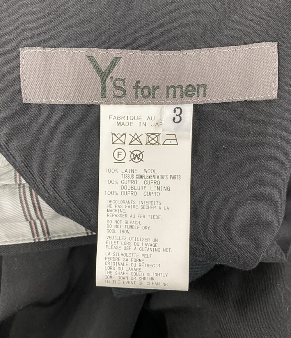 Y's for men ワイドパンツ WOOL GABARDINE 12 TUCK PANTS 2026AW MW-P02-100 メンズ SIZE 3 ワイズ フォー メン