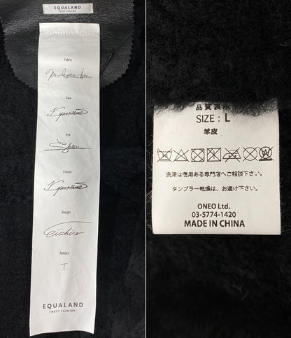 EQUALAND -TRUST AND INTIMATE- イコーランド ムートンコート フード メンズ SIZE L