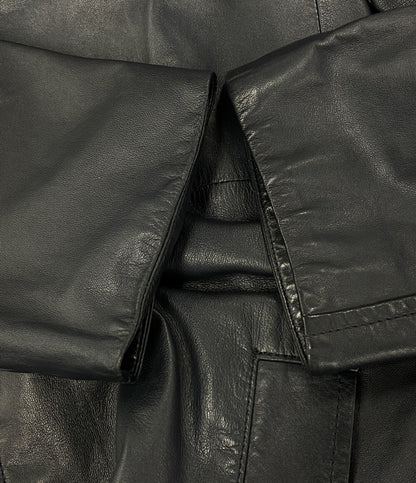GALERIE VIE ステンカラーコート ラムレザー レディース SIZE 1 ギャルリーヴィー