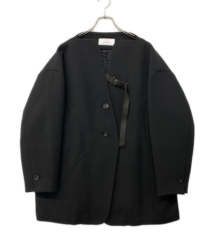 AKIRANAKA ノーカラージャケットSesilia front belt レディース SIZE 1 アキラナカ