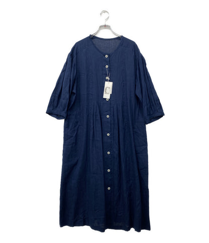 美品 Cotton House Aya Yesterday CROSS コットンハウス アヤ イエスタデイ クロス リネンワンピース レディース SIZE M