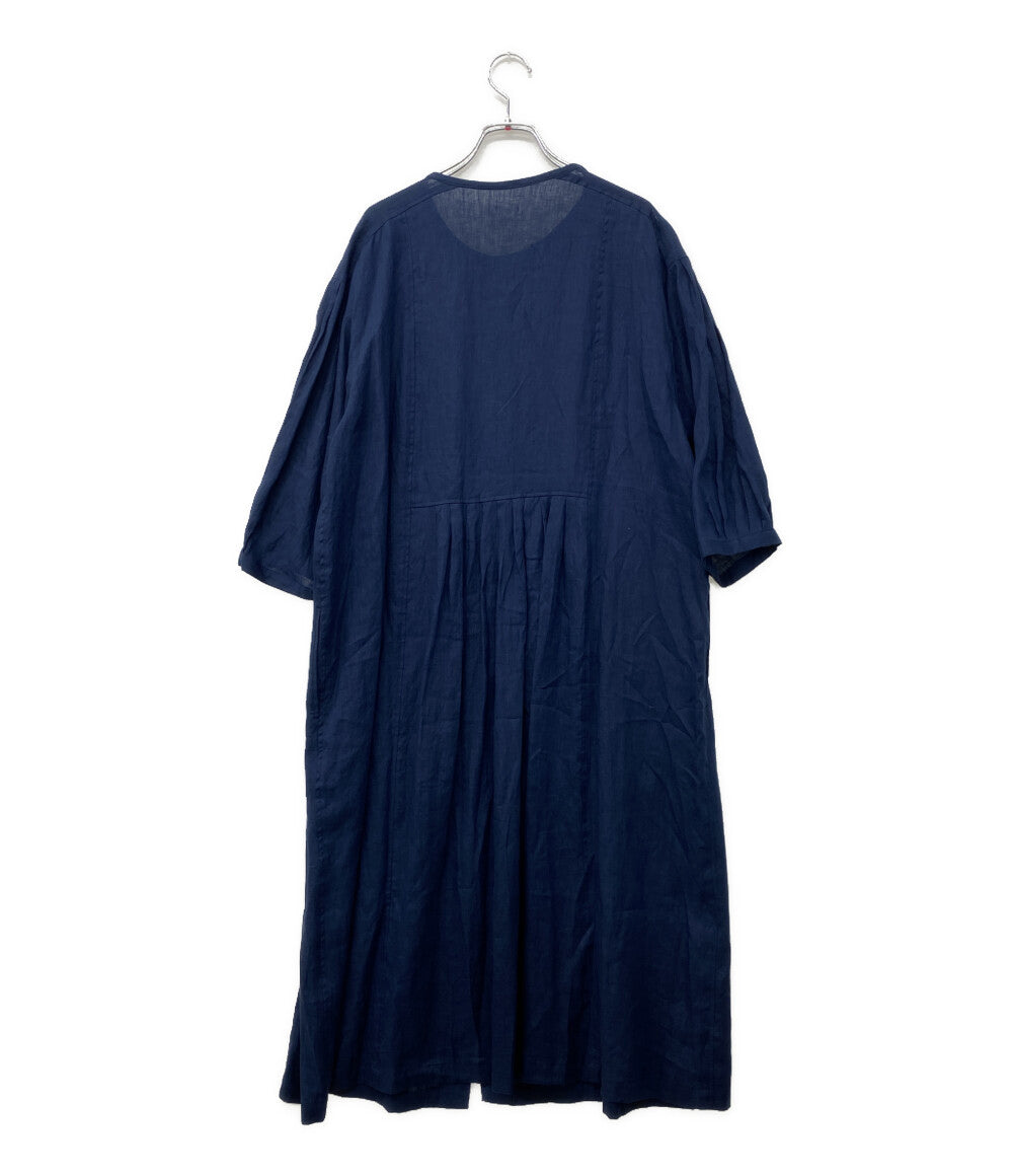 美品 Cotton House Aya Yesterday CROSS コットンハウス アヤ イエスタデイ クロス リネンワンピース レディース SIZE M