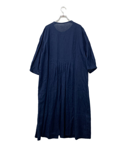 美品 Cotton House Aya Yesterday CROSS コットンハウス アヤ イエスタデイ クロス リネンワンピース レディース SIZE M