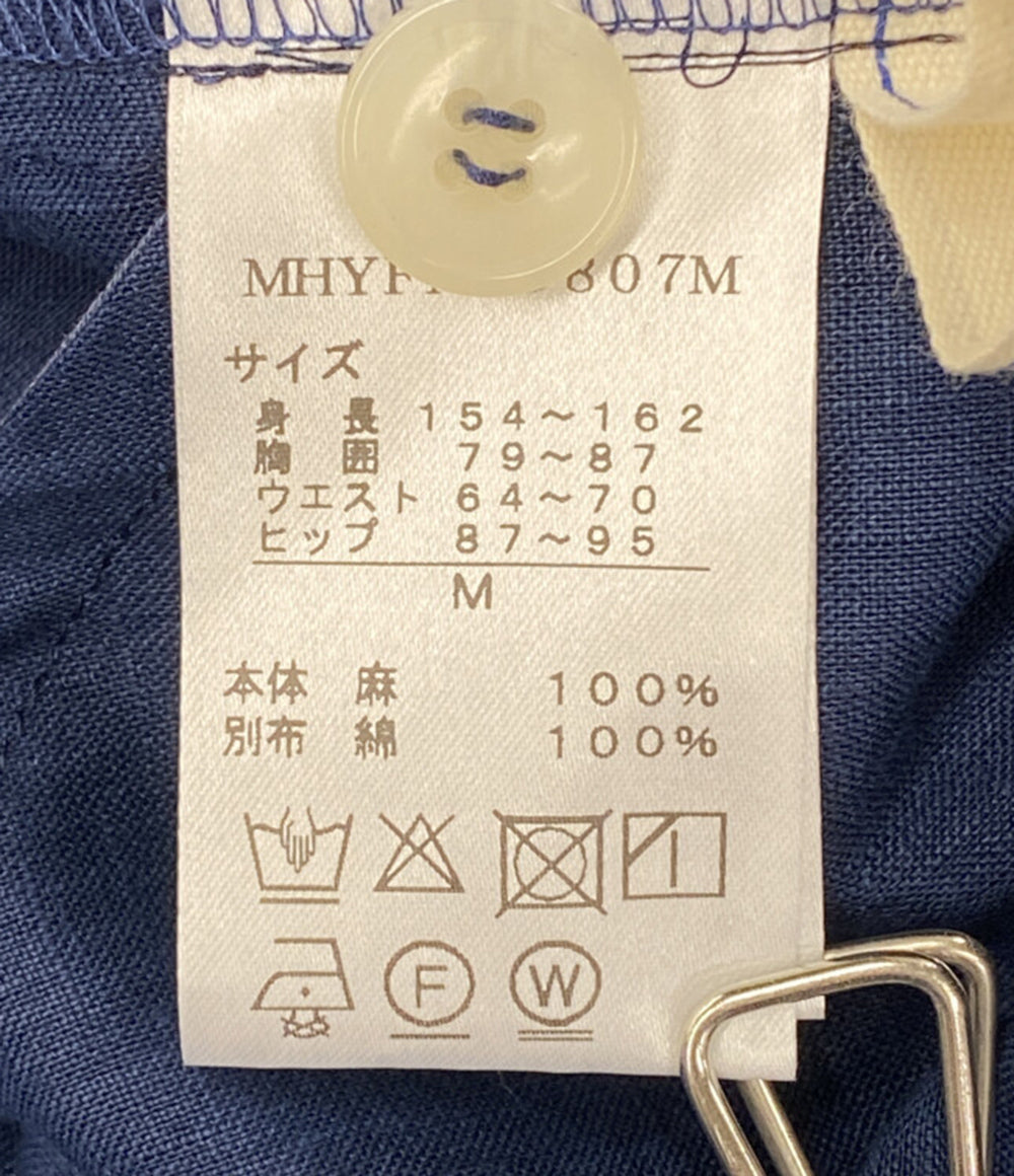美品 Cotton House Aya Yesterday CROSS コットンハウス アヤ イエスタデイ クロス リネンワンピース レディース SIZE M