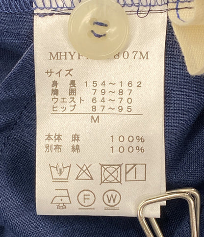 美品 Cotton House Aya Yesterday CROSS コットンハウス アヤ イエスタデイ クロス リネンワンピース レディース SIZE M