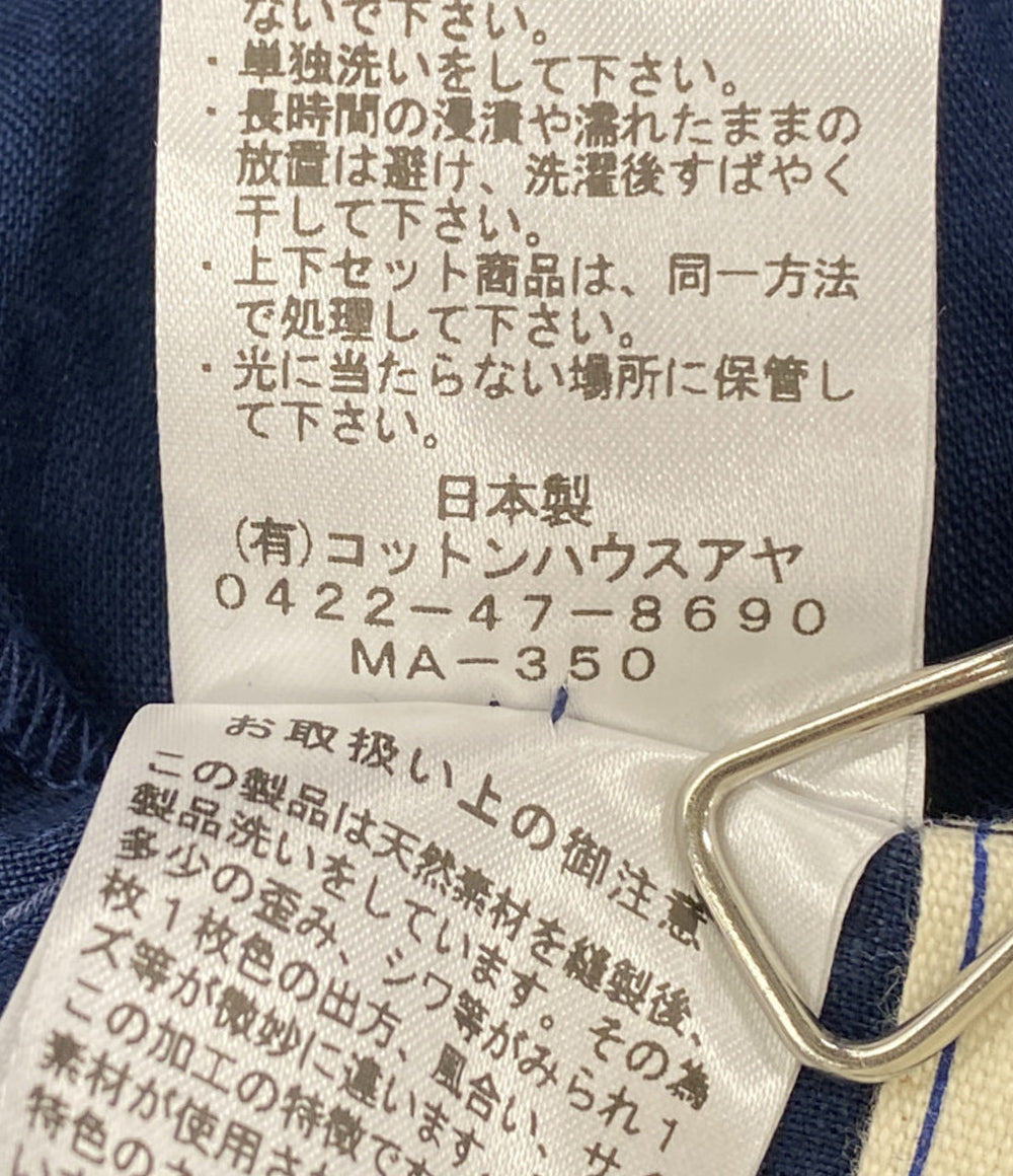 美品 Cotton House Aya Yesterday CROSS コットンハウス アヤ イエスタデイ クロス リネンワンピース レディース SIZE M