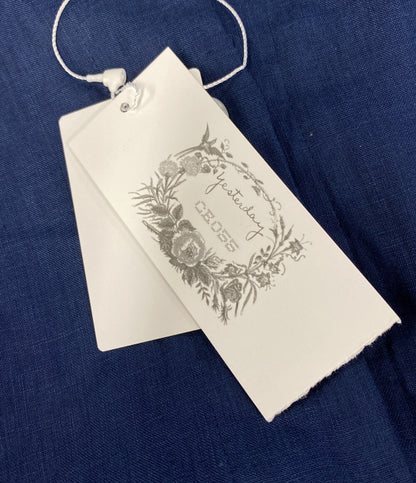 美品 Cotton House Aya Yesterday CROSS コットンハウス アヤ イエスタデイ クロス リネンワンピース レディース SIZE M