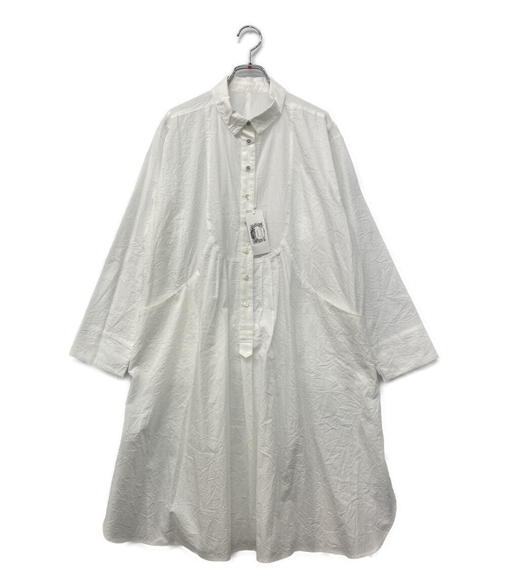 美品 Cotton House Aya コットンハウス アヤ シャツワンピ ホワイト MVYKB12909M レディース SIZE M