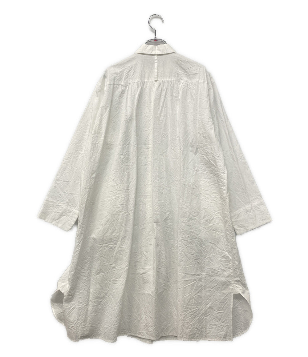 美品 Cotton House Aya コットンハウス アヤ シャツワンピ ホワイト MVYKB12909M レディース SIZE M