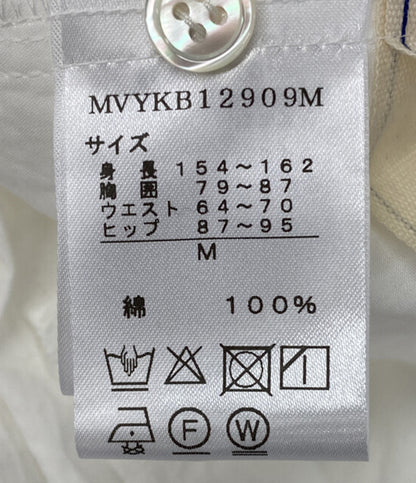美品 Cotton House Aya コットンハウス アヤ シャツワンピ ホワイト MVYKB12909M レディース SIZE M