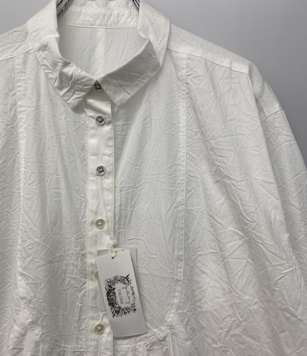 美品 Cotton House Aya コットンハウス アヤ シャツワンピ ホワイト MVYKB12909M レディース SIZE M