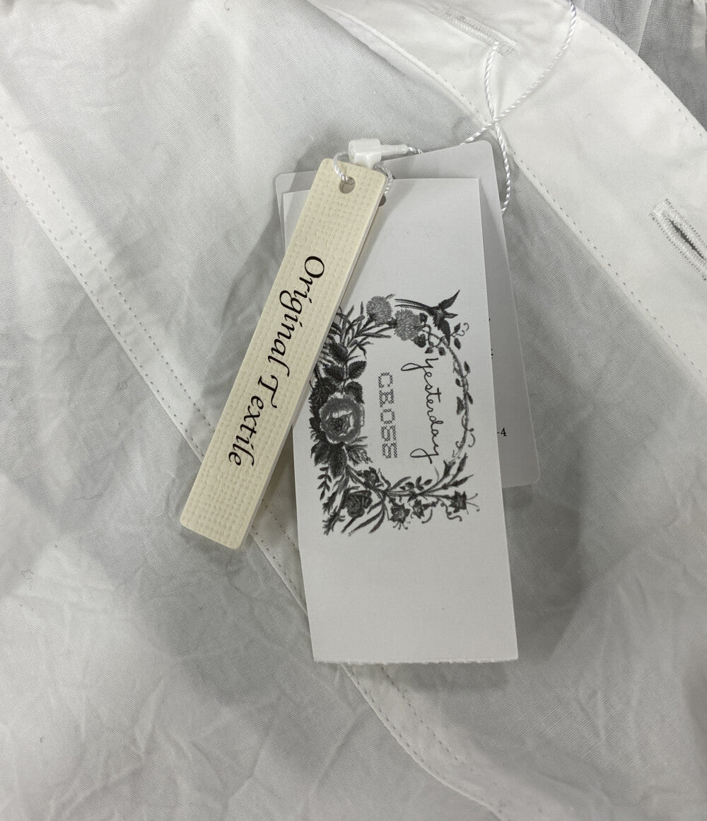 美品 Cotton House Aya コットンハウス アヤ シャツワンピ ホワイト MVYKB12909M レディース SIZE M