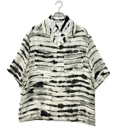 BURBERRY 半袖シャツ ゼブラ柄シャツ メンズ SIZE M バーバリー