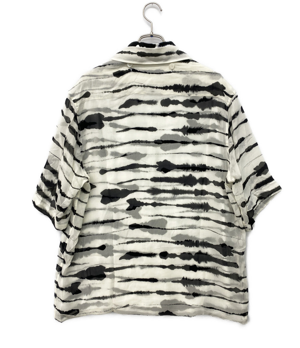 BURBERRY 半袖シャツ ゼブラ柄シャツ メンズ SIZE M バーバリー