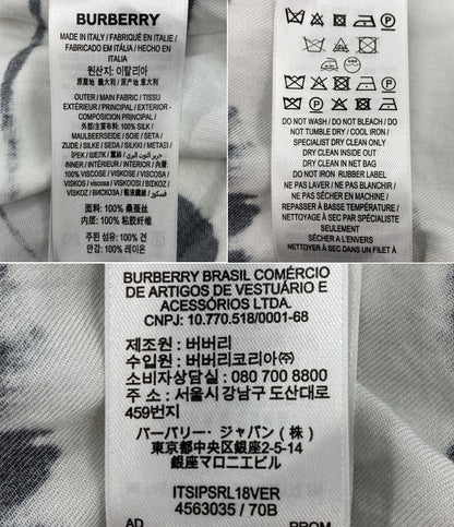 BURBERRY 半袖シャツ ゼブラ柄シャツ メンズ SIZE M バーバリー