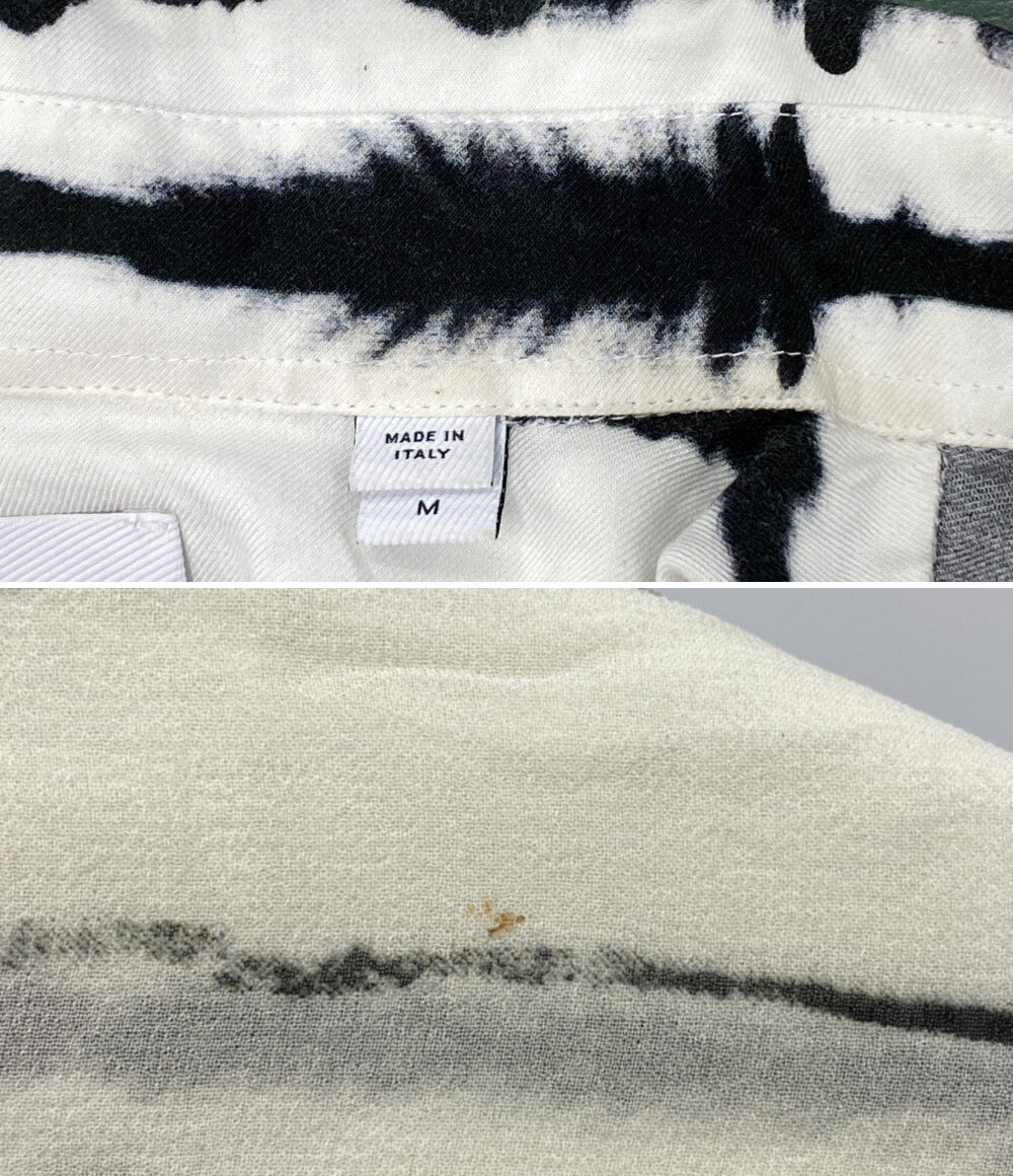 BURBERRY 半袖シャツ ゼブラ柄シャツ メンズ SIZE M バーバリー