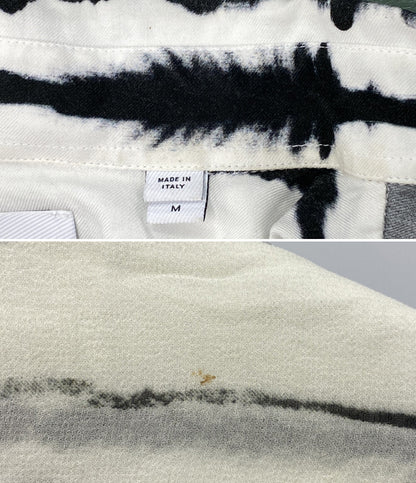 BURBERRY 半袖シャツ ゼブラ柄シャツ メンズ SIZE M バーバリー
