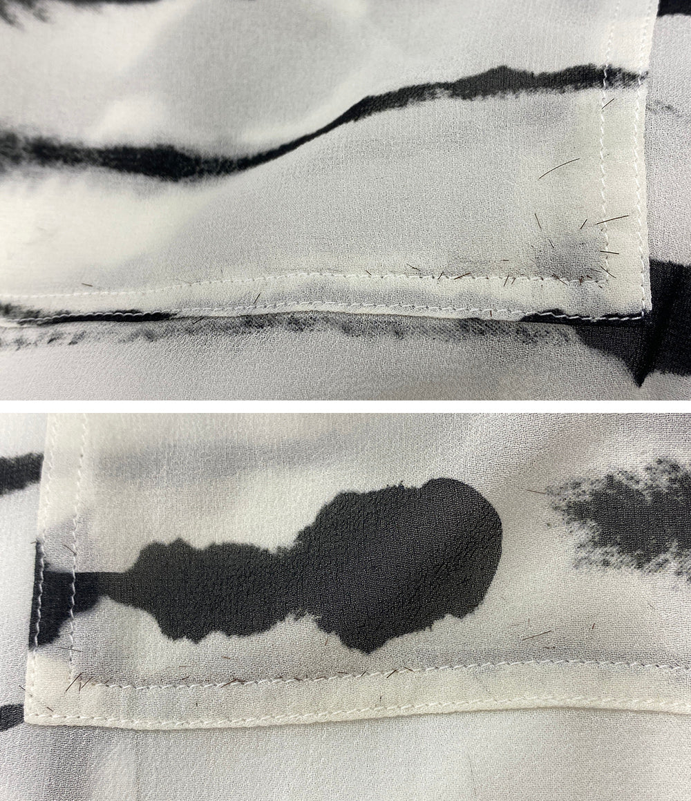 BURBERRY 半袖シャツ ゼブラ柄シャツ メンズ SIZE M バーバリー