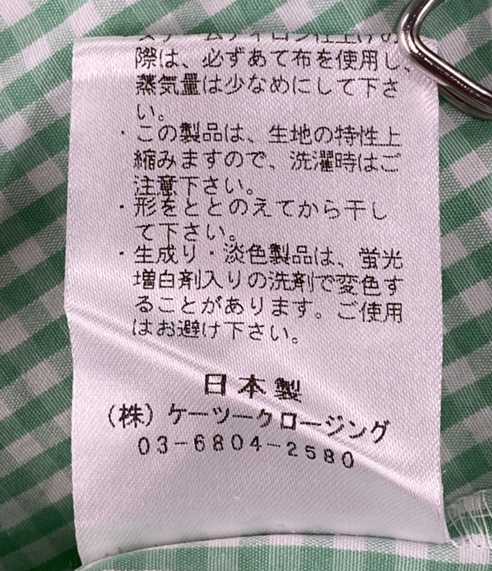 yori 半袖シャツ YR21-23143SM ギンガムチェック レディース SIZE 36 ヨリ