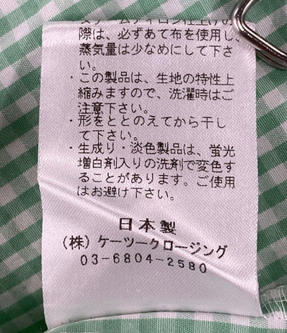 yori 半袖シャツ YR21-23143SM ギンガムチェック レディース SIZE 36 ヨリ