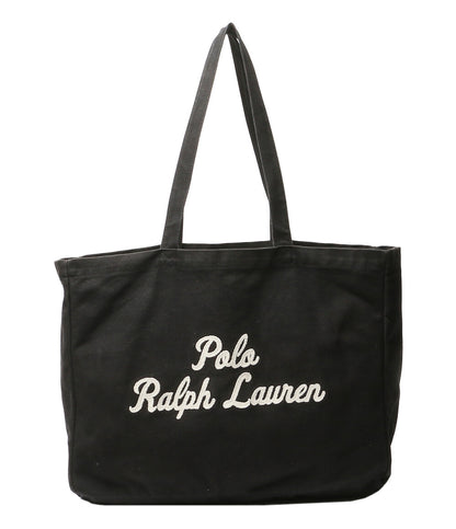 POLO RALPH LAUREN トートバッグ ブラック エンブロイダリー レディース ポロ・ラルフローレン