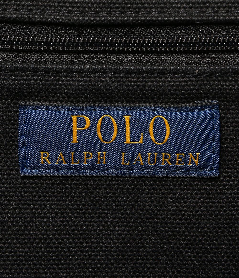 POLO RALPH LAUREN トートバッグ ブラック エンブロイダリー レディース ポロ・ラルフローレン
