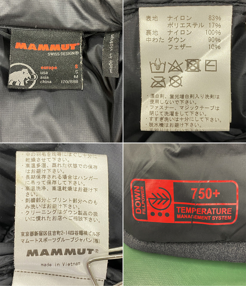 MAMMUT ダウンジャケット フード ブラック メンズ SIZE asia M マムート