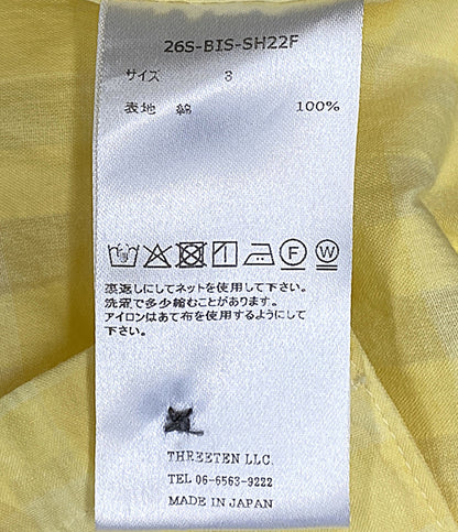 美品 BISOWN ビソウン 長袖シャツ イエロー 26S-BIS-SH22F メンズ SIZE 3