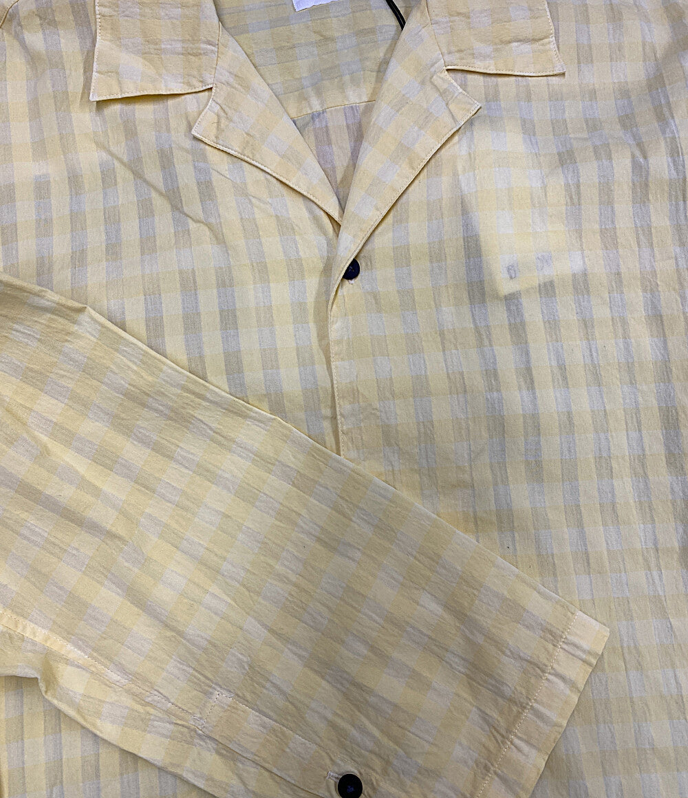 美品 BISOWN ビソウン 長袖シャツ イエロー 26S-BIS-SH22F メンズ SIZE 3