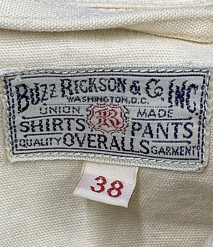 BUZZ RICKSON'S 長袖シャツジャケット ベージュ フライングタイガー BR10634 メンズ SIZE 38 バズリクソンズ