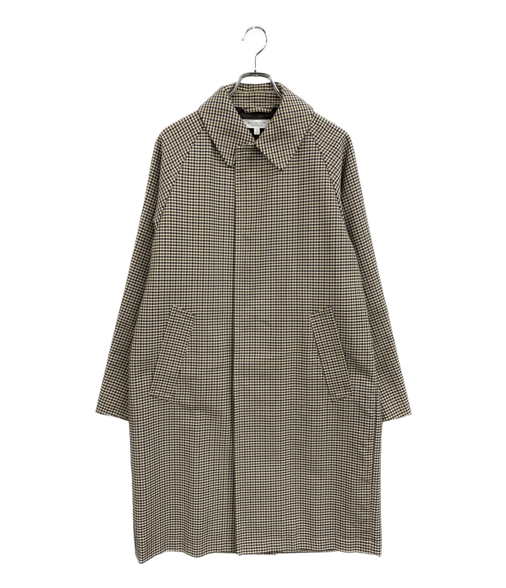 UNITED ARROWS コート ガンクロチェックコート 1225-139-8517 メンズ SIZE S ユナイテッドアローズ