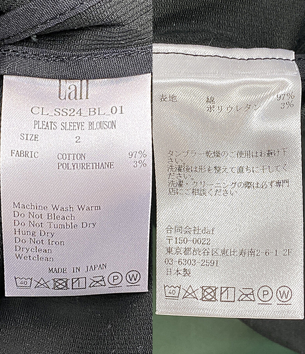 Call コール ブルゾン PLEATS SLEEVE BLO 24SS CL_SS24_BL_01 メンズ SIZE 2