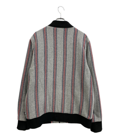 STUSSY ブルゾン ストライプ ボンバージャケット メンズ SIZE XL ステューシー