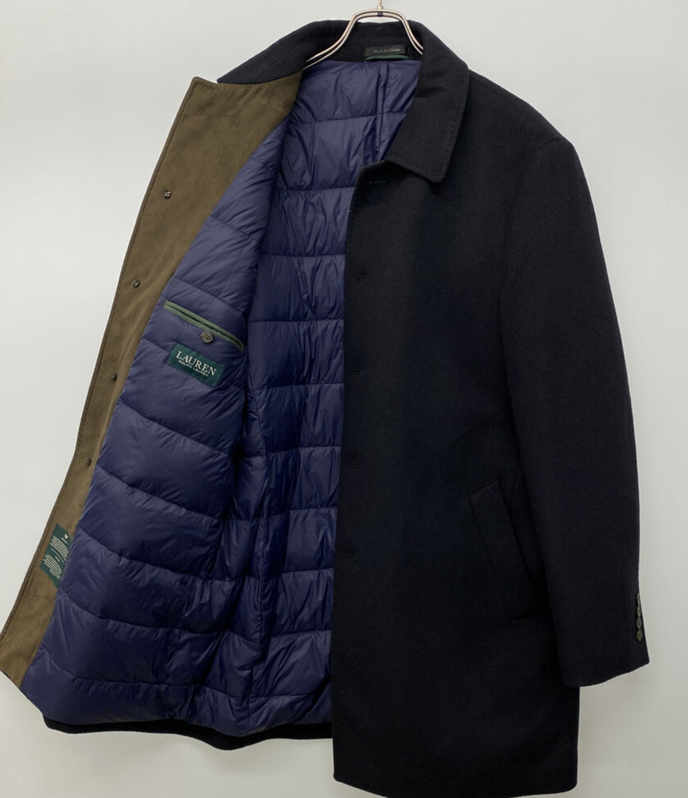 RALPH LAUREN コート ネイビー ステッチデザイン メンズ SIZE 40R ラルフローレン