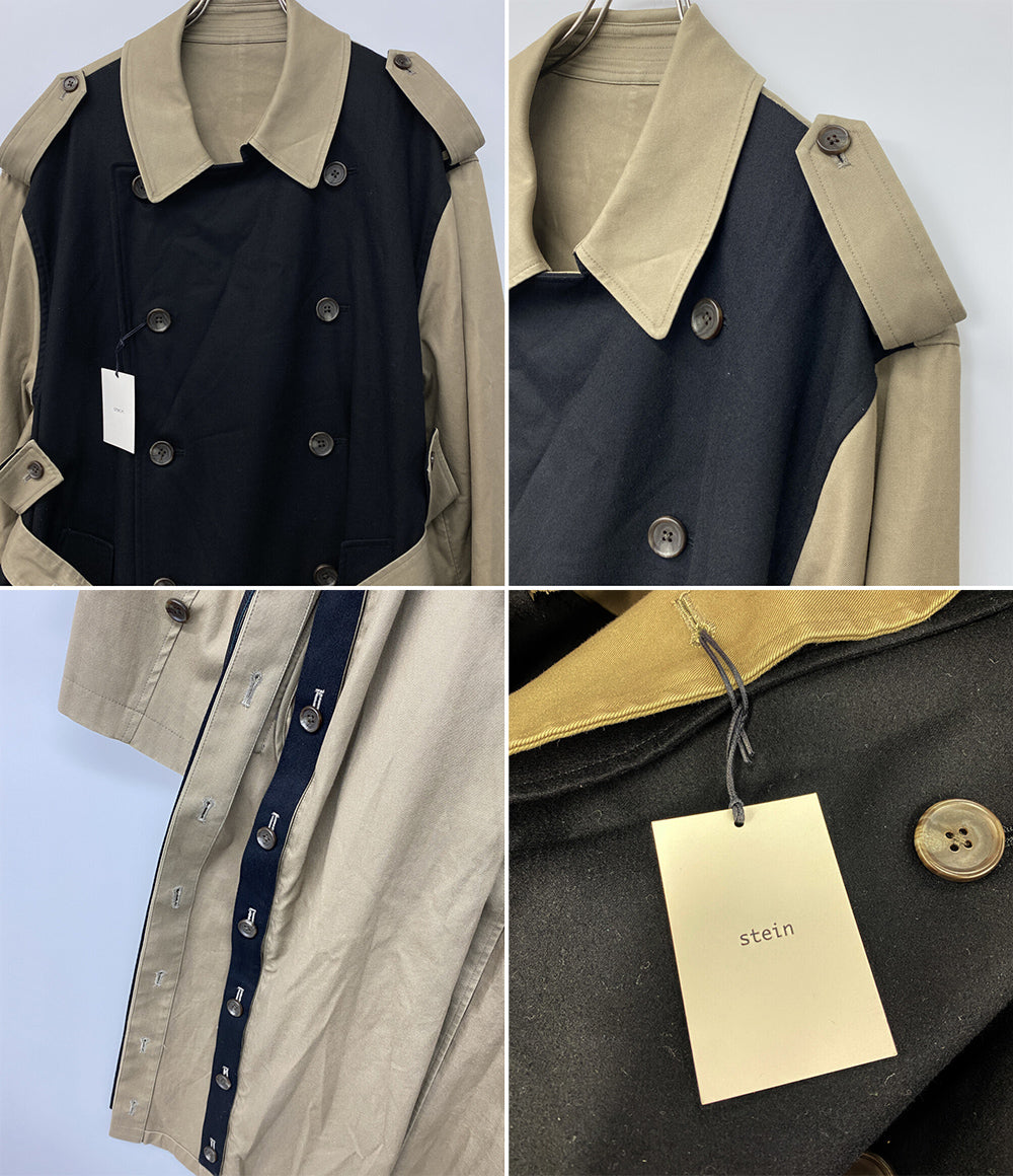 stein シュタイン オーバーサイズド ダブルラペルド トレンチコート 22AW メンズ SIZE S