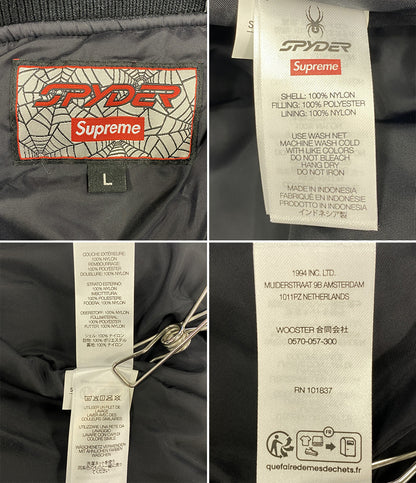 美品 Supreme×SPYDER スパイダー テクニカル ジャケット Spyder Technical Jacket BLACK メンズ SIZE L シュプリーム