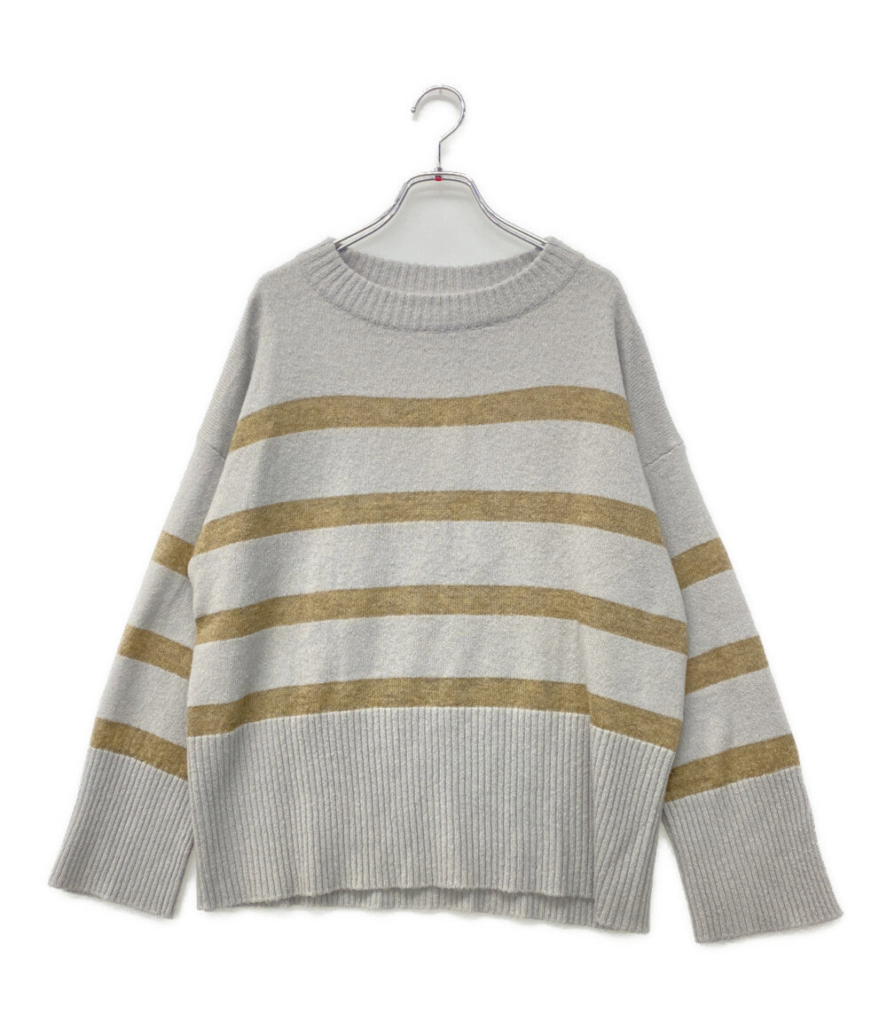 FABIANA FILIPPI 長袖ニット ボーダー 肩ラメ MAD222B609 レディース SIZE 42/S ファビアナ フィリッピ
