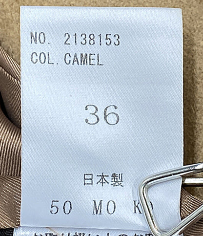BARNEYS NEW YORK バーニーズニューヨーク コート CAMEL カシミヤ ブルーフォックス 2138153 レディース SIZE 36