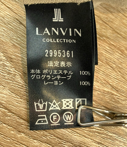 美品 LANVIN collection 長袖ワンピース クルーネック タグ付き 2995361 レディース SIZE 38 (S) ランバン コレクション