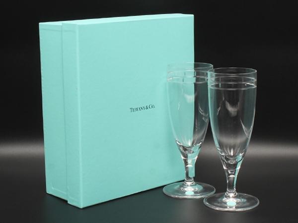 TIFFANY&Co. ビアグラス ワイン シャンパン 2点セット ペア アトラス ピルスナー ティファニー