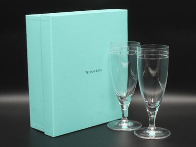 TIFFANY&Co. ビアグラス ワイン シャンパン 2点セット ペア アトラス ピルスナー ティファニー