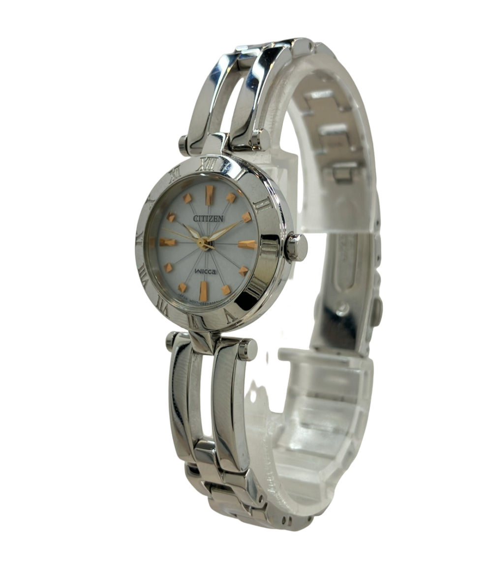 CITIZEN 腕時計 ウィッカ wicca ソーラー シルバー E031-S057264 レディース シチズン